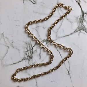 Long OR Wrap Gold Chain Link Necklace